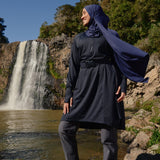 Quest Longline Tunic Top in Onyx