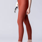 Swim leggings in terracotta.