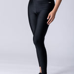 Swim leggings in black.