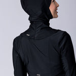 Instant swim hijab in black from crisscross design for comfort and good fit. Has back clips to adjust sizing for lots of hair.